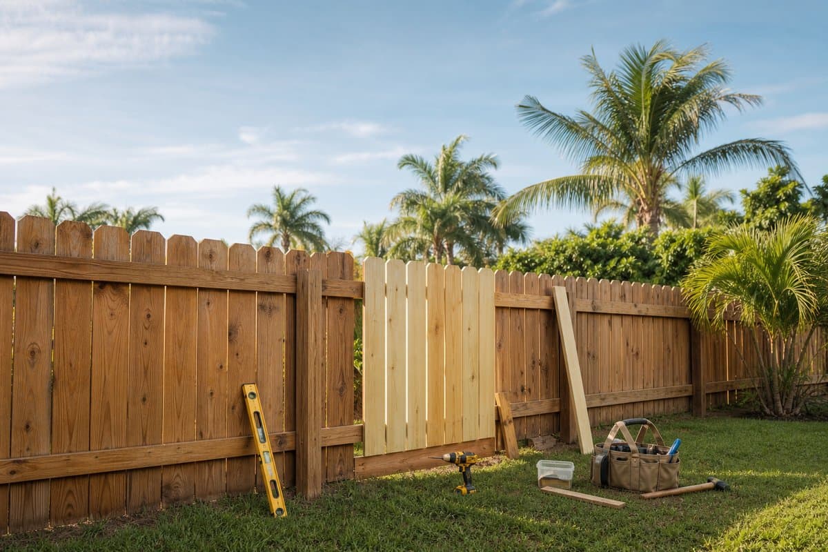 Florida Fence Repair Guide: Wood, Vinyl, and Chain Link